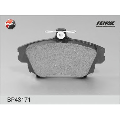 Фото Комплект тормозных колодок, дисковый тормоз FENOX BP43171