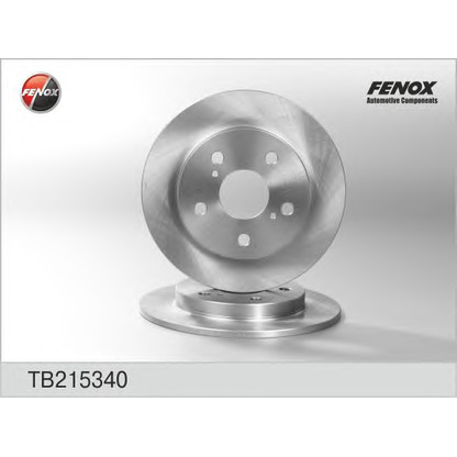 Photo Disque de frein FENOX TB215340