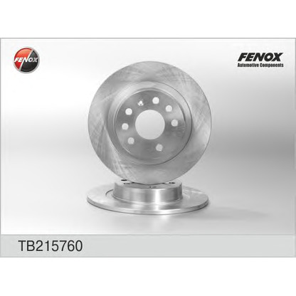 Photo Disque de frein FENOX TB215760