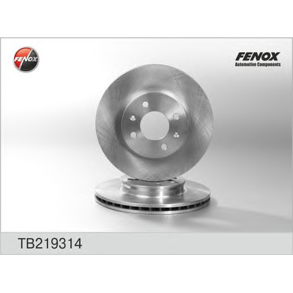 Photo Disque de frein FENOX TB219314