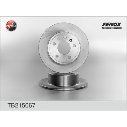 Photo Disque de frein FENOX TB215067