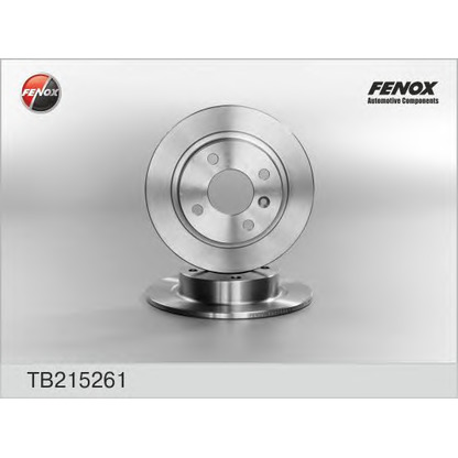 Photo Disque de frein FENOX TB215261