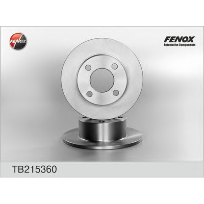 Foto Disco de freno FENOX TB215360