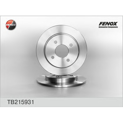 Photo Disque de frein FENOX TB215931
