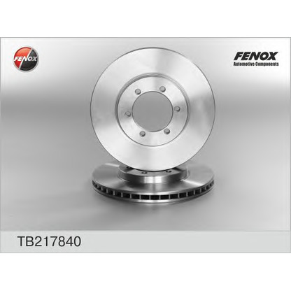 Photo Disque de frein FENOX TB217840