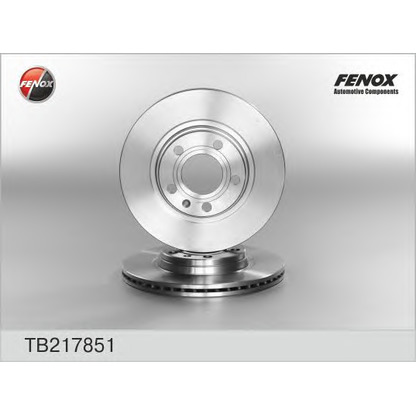 Photo Disque de frein FENOX TB217851