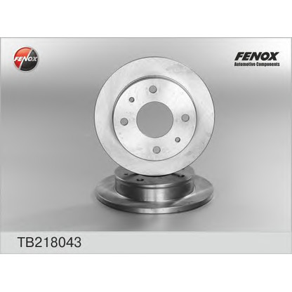 Photo Disque de frein FENOX TB218043