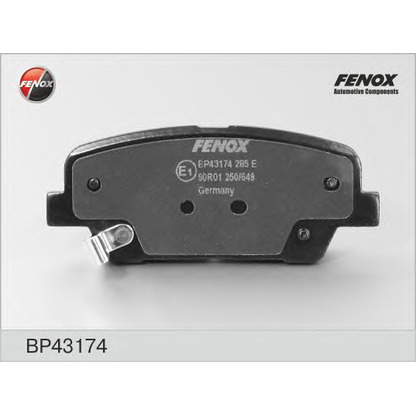 Photo Kit de plaquettes de frein, frein à disque FENOX BP43174
