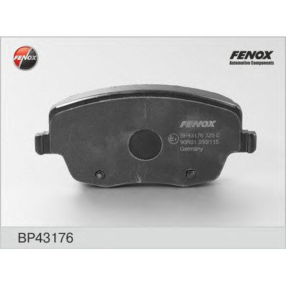 Photo Brake Pad Set, disc brake FENOX BP43176