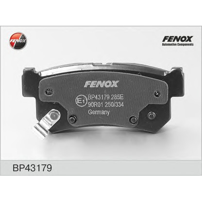 Photo Brake Pad Set, disc brake FENOX BP43179