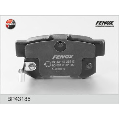 Photo Kit de plaquettes de frein, frein à disque FENOX BP43185
