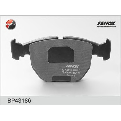 Photo Brake Pad Set, disc brake FENOX BP43186