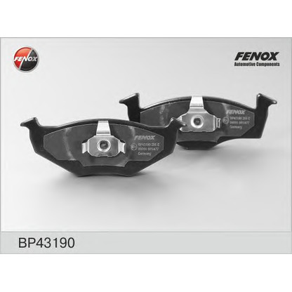 Photo Brake Pad Set, disc brake FENOX BP43190