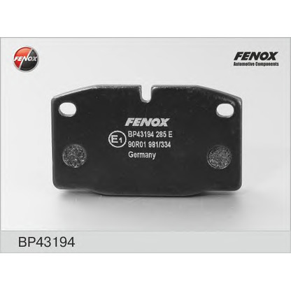 Photo Kit de plaquettes de frein, frein à disque FENOX BP43194