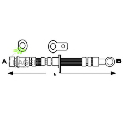 Photo Brake Hose KAGER 380064