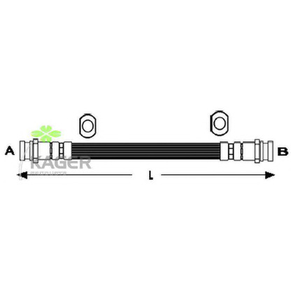 Foto Flessibile del freno KAGER 380401