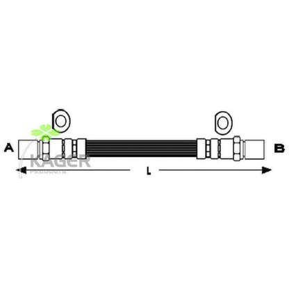 Photo Brake Hose KAGER 380496