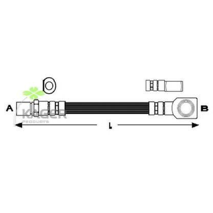 Foto Tubo flexible de frenos KAGER 380513