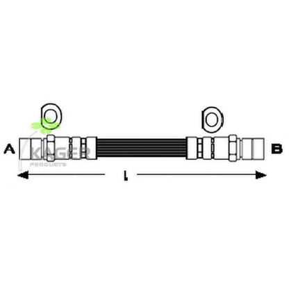 Zdjęcie Przewód hamulcowy elastyczny KAGER 380516