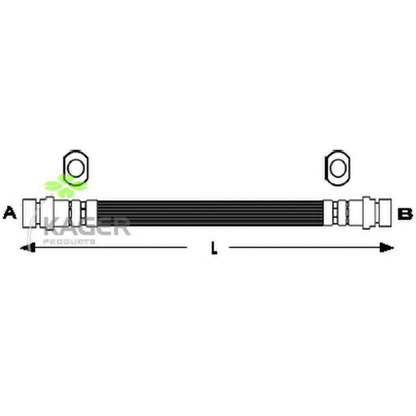 Foto Tubo flexible de frenos KAGER 380720