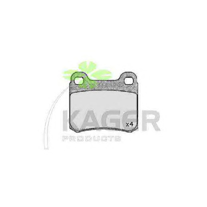 Photo Brake Pad Set, disc brake KAGER 350040