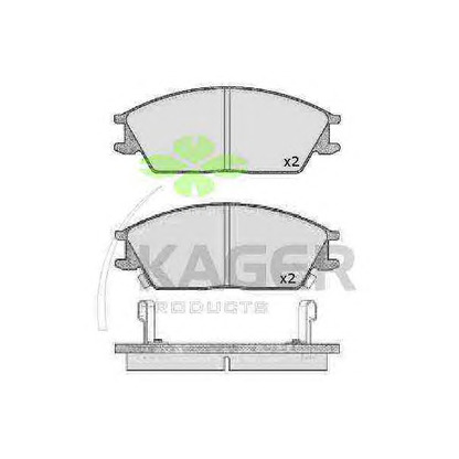 Foto Kit pastiglie freno, Freno a disco KAGER 350058