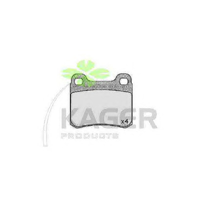 Photo Brake Pad Set, disc brake KAGER 350138