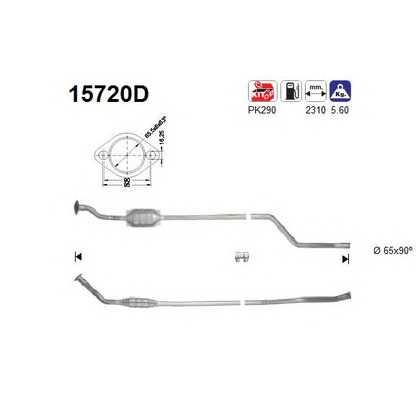 Photo Mounting Kit, catalytic converter AS 15720D