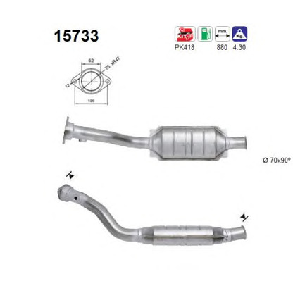 Foto Kit montaggio, Catalizzatore AS 15733