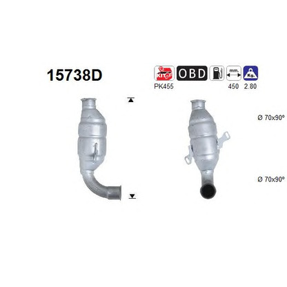 Foto Kit montaggio, Catalizzatore AS 15738D