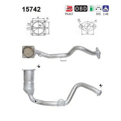 Photo Kit d'assemblage, catalyseur AS 15742