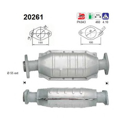 Photo Mounting Kit, catalytic converter AS 20261