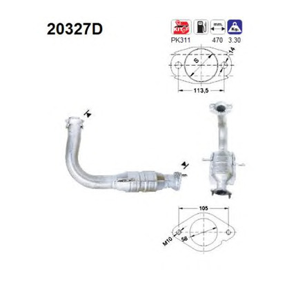 Photo Kit d'assemblage, catalyseur AS 20327D