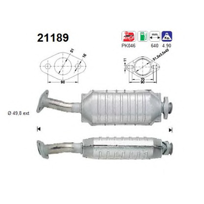 Foto Montagesatz, Katalysator AS 21189