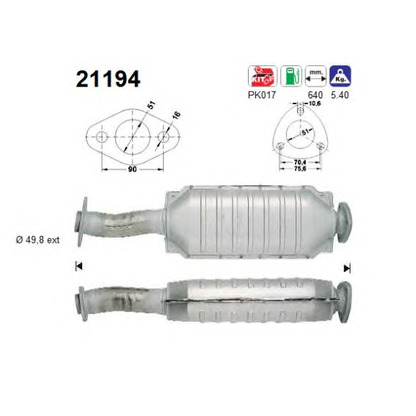 Photo Kit d'assemblage, catalyseur AS 21194