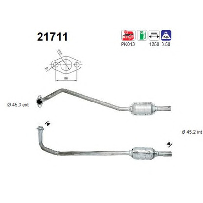 Photo Kit d'assemblage, catalyseur AS 21711