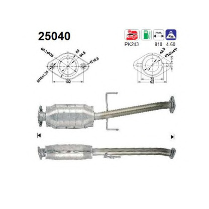 Фото Монтажный комплект, катализатор AS 25040