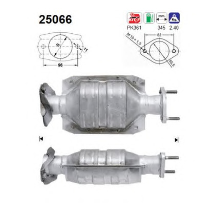 Zdjęcie Zestaw montażowy, katalizator AS 25066