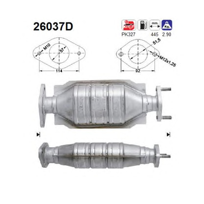 Фото Монтажный комплект, катализатор AS 26037D