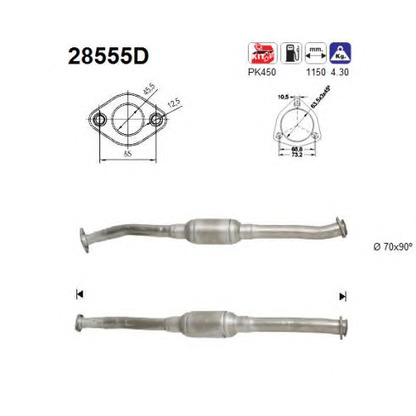 Photo Kit d'assemblage, catalyseur AS 28555D