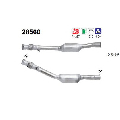 Zdjęcie Zestaw montażowy, katalizator AS 28560