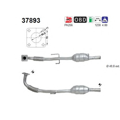 Photo Mounting Kit, catalytic converter AS 37893