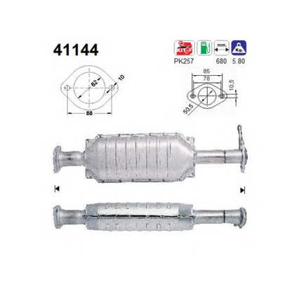 Photo Mounting Kit, catalytic converter AS 41144