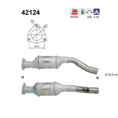 Foto Kit montaggio, Catalizzatore AS 42124