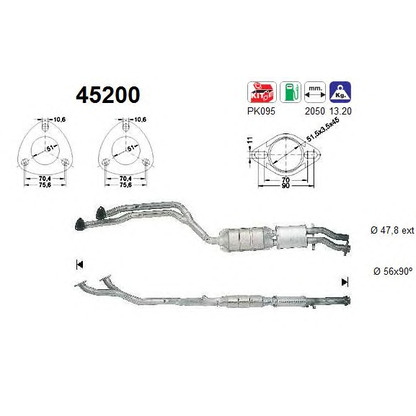 Photo Kit d'assemblage, catalyseur AS 45200