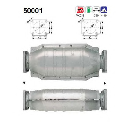 Фото Монтажный комплект, катализатор AS 50001