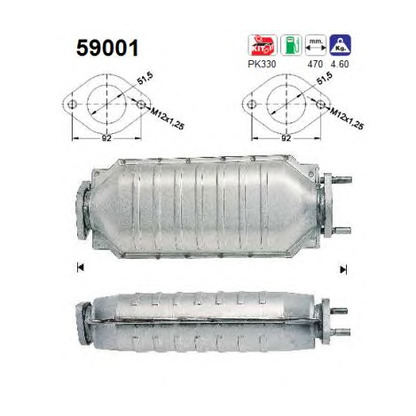 Foto Kit montaggio, Catalizzatore AS 59001