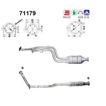 Photo Kit d'assemblage, catalyseur AS 71179