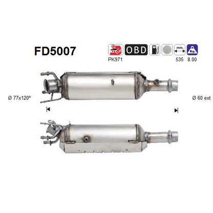 Foto Ruß-/Partikelfilter, Abgasanlage AS FD5007