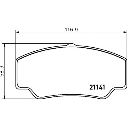 Photo Brake Pad Set, disc brake DON CVP052